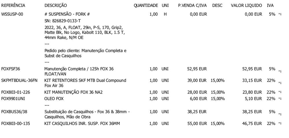 Suspensão Fox 36 Grip2 29 170mm, Purgas de Ar, Revisao Completa