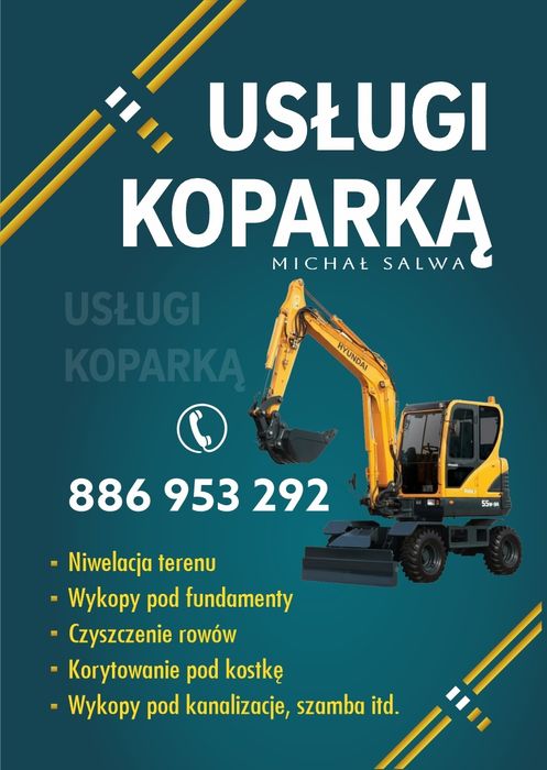 Usługi koparką,roboty ziemne