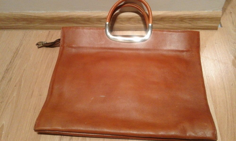 Torebka NOWA, torba, aktówka damska, skórzana,też na laptop kolor came