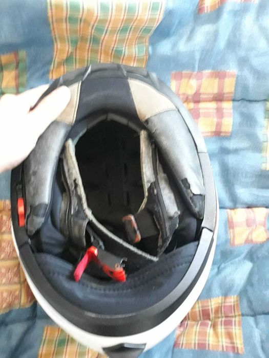 capacete LS2 branco usado