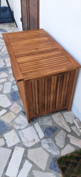 Caixa de arrumação de madeira