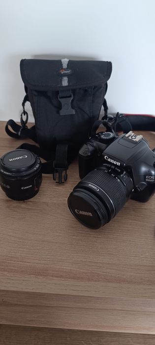 Canon 1100D + 2 lentes + bolsa (kit completo fotografia)