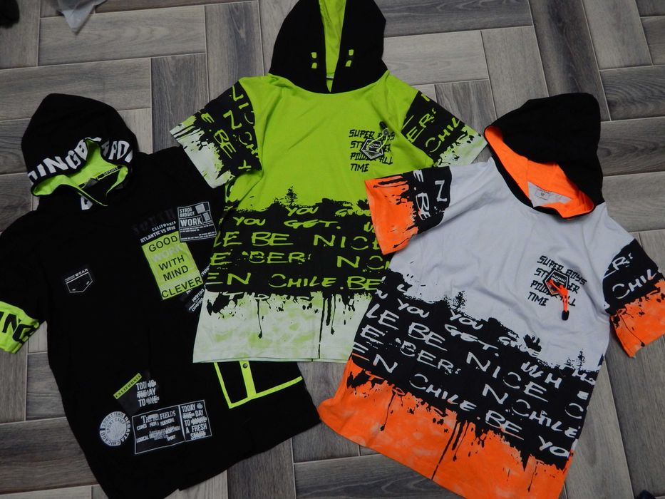 Lid-MA-R  Bluzki NEON  z kapturem dla chłopca r.164 jak NOWE