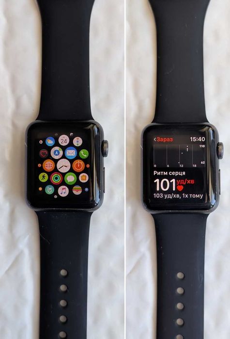 Доступні дешево Apple watch 1 38 Space gray  Акб 96%