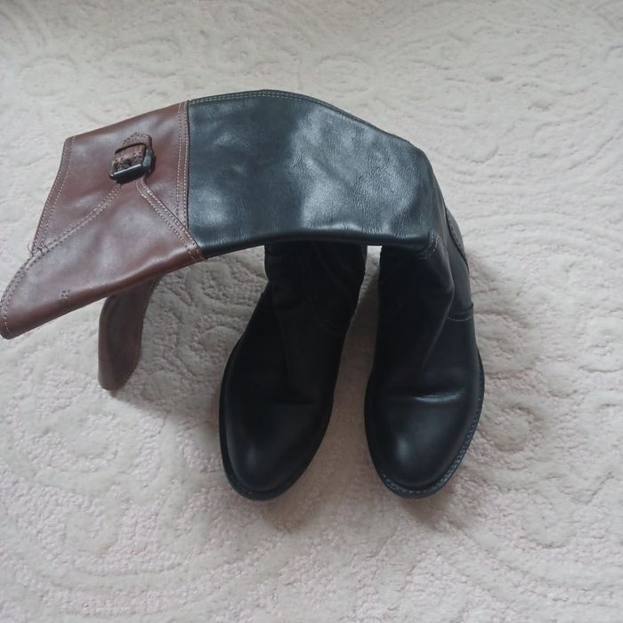 Kozaki Tommy Hilfiger skórzane 36/23 cm/salon 689 zł