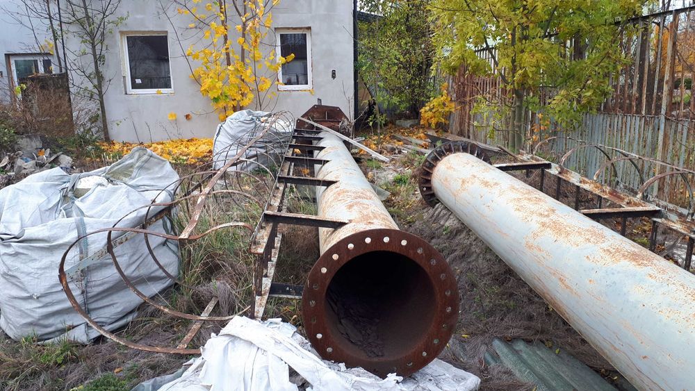 Komin przemysłowy stalowy  17m