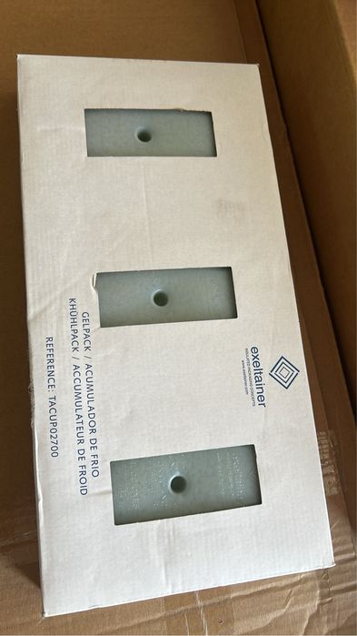 Placas refrigeradas para manter alimentos frescos