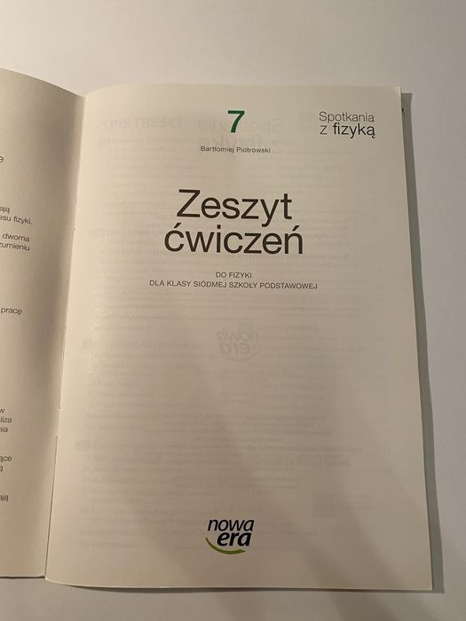 Ćwiczenia do fizyki, klasa 7 Nowa Era