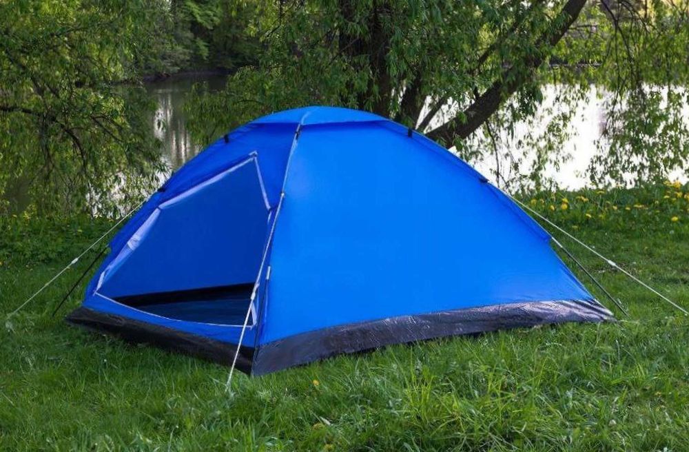 XXL 2w1 Mocny Namiot Turystyczny Kempingowy Rodzinny 4 Osobowy +GRATIS