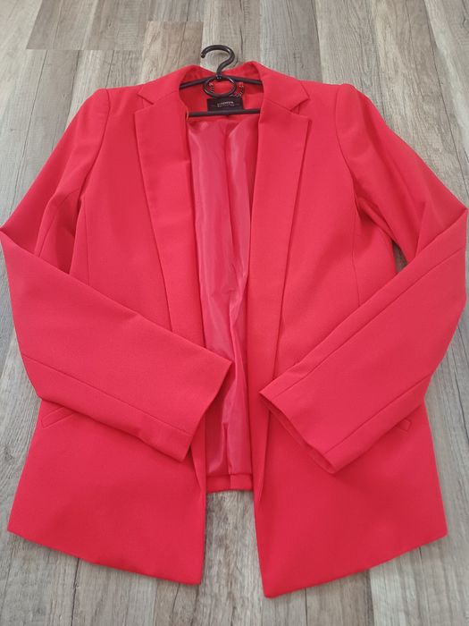 Elegancka czerwona marynarka żakiet Papaya Collection roz. 36 / 8