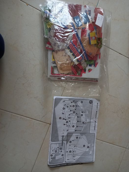 Puzzle 3D-tapete e casas campo