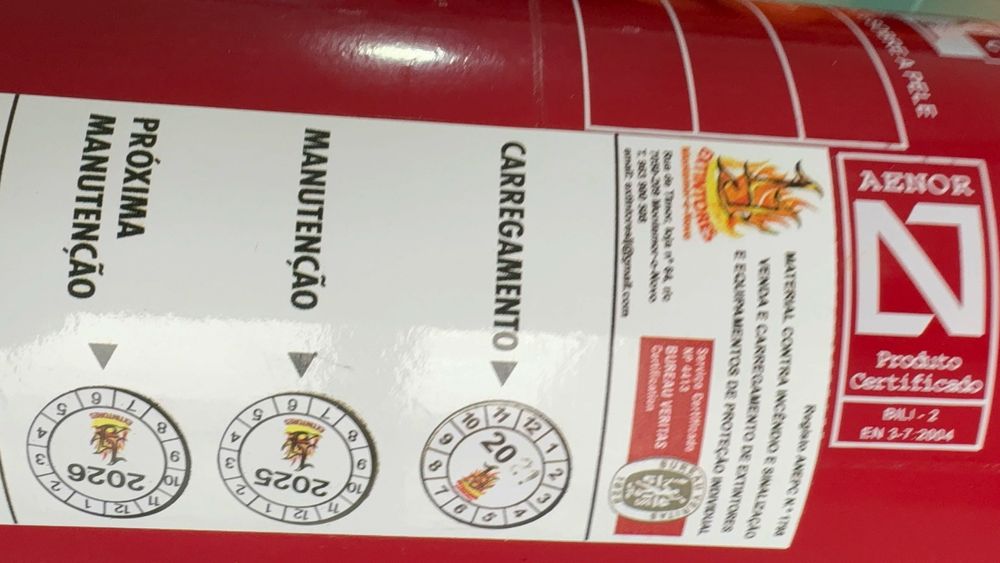 Extintor CO2 2kg Bili Classe B e C [9]