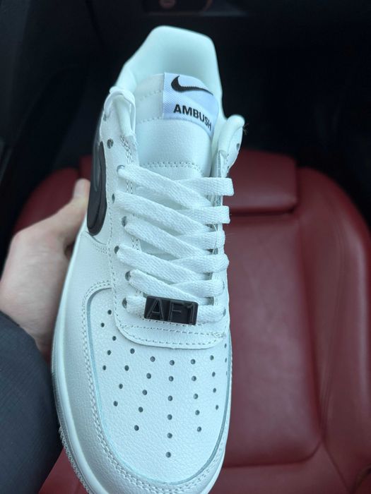(ОПЛАТА ПІСЛЯ ОГЛЯДУ)Nike Air Force Ambush White Найк Аір Форс Амбуш