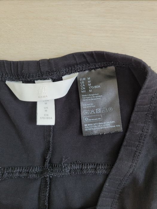 Spodnie ciążowe H&M MAMA legginsy 3/4 nogawki rozm. M