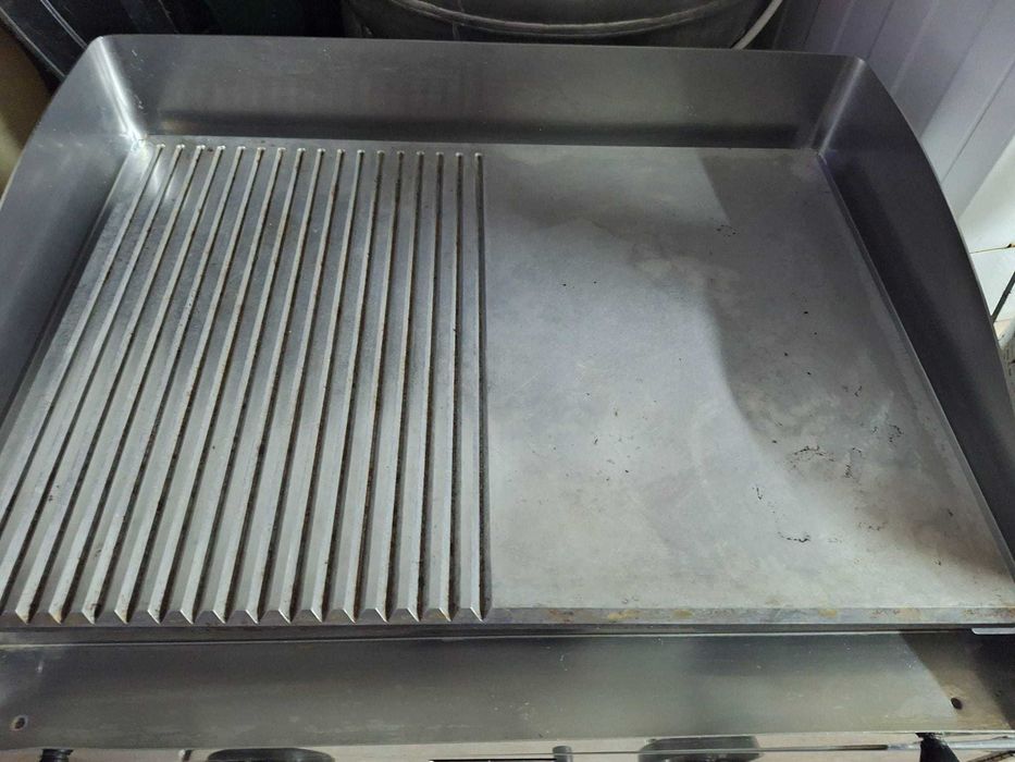 Grelhador de alta resistência 1/2 cromo ranhurado - Duplo - Gás