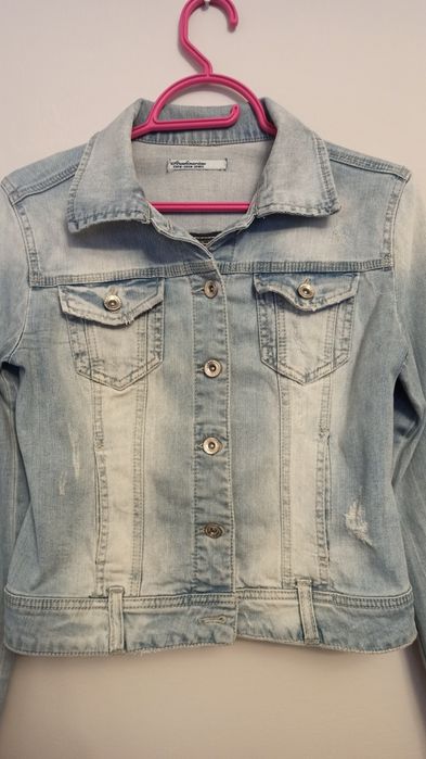 Jeansowa kurtka damska Stradivarius r.M