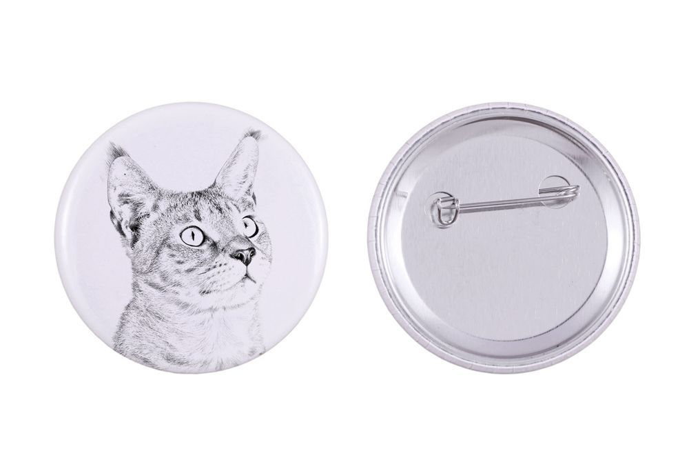 Chausie przypinka z kotem duża Art-Dog