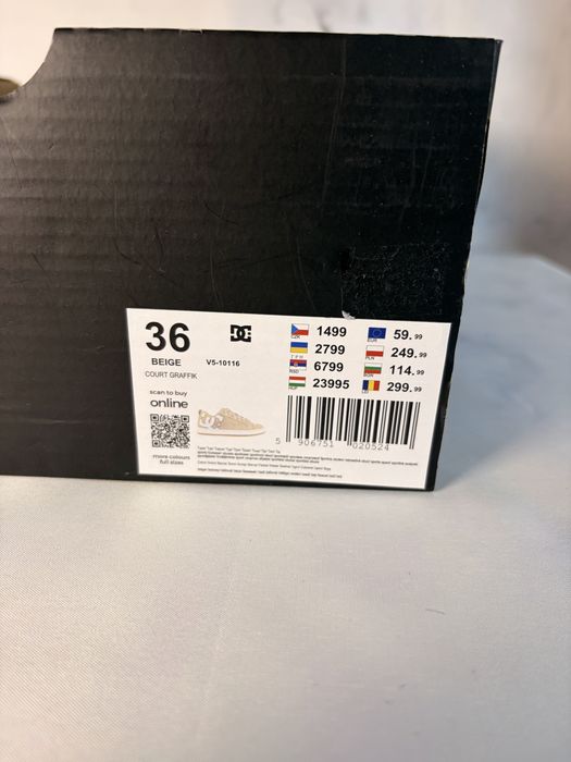 Buty dc shoes court graffik, 36, nowe