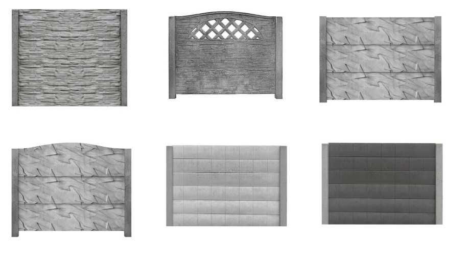 Płoty betonowe, ogrodzenie betonowe, płyty betonowe 50x200, 25x200