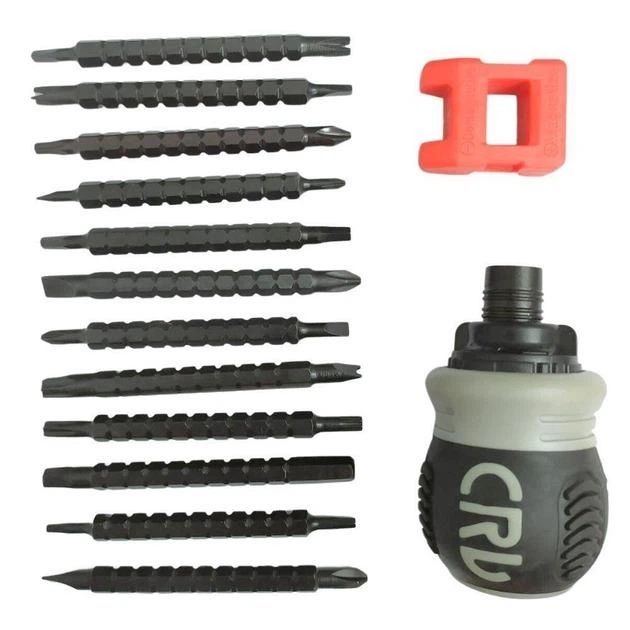 Багатофункціональна викрутка 26в1 з магнітизатором і храповим механізм