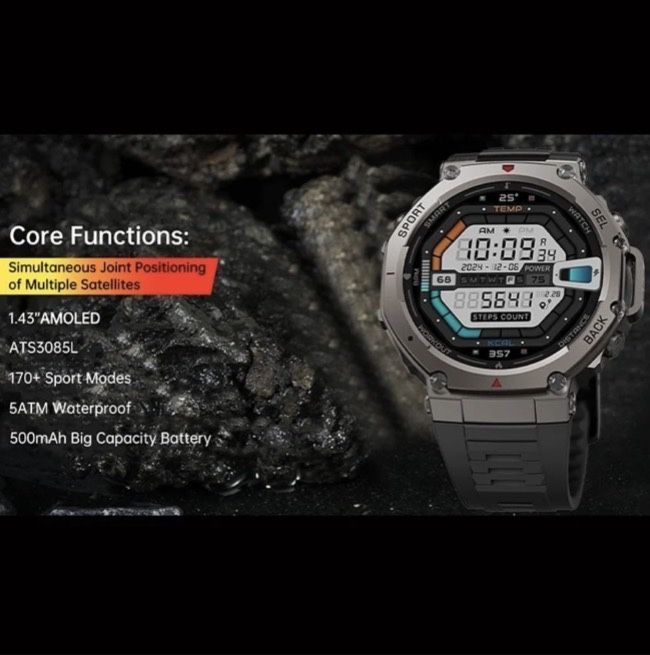 Smartwhatch DM58 1.43 GPS NOVO