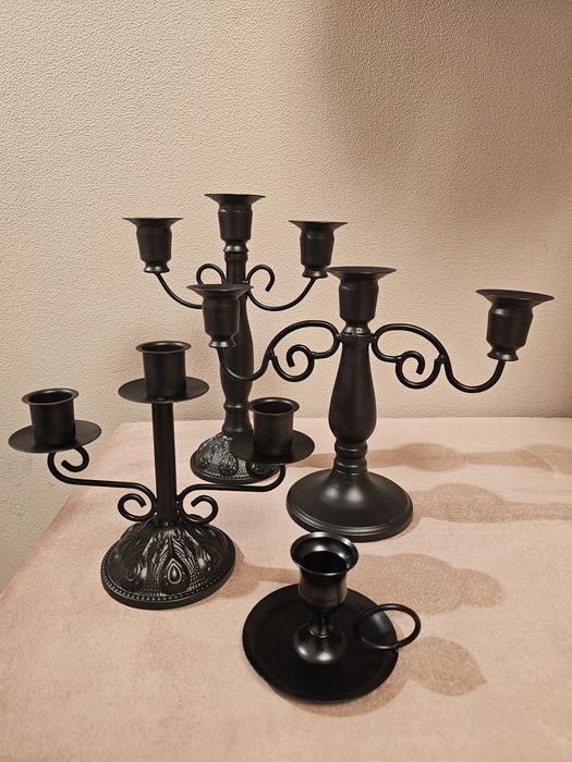 Металевий свічник канделябр підсвічник подсвечник на 3 свічки свечи