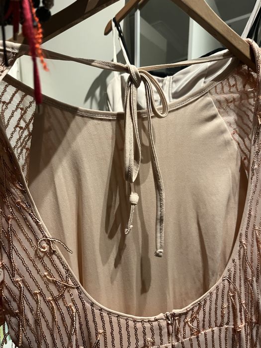 Festa Vestido chanpanhe Lantejoulas shein