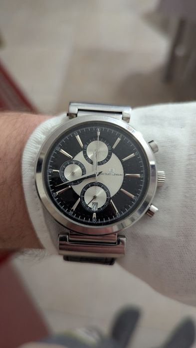 Часы Jacques lemans 1-1699, годинник хронограф