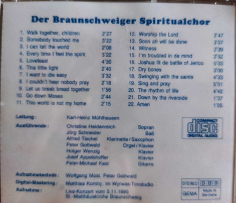 CD Gospels / Spirituals