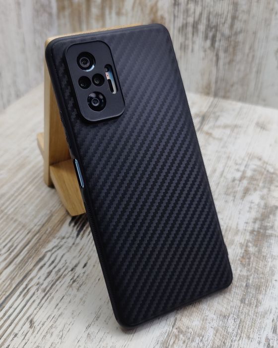 Чехол Carbon TPU на Xiaomi Redmi Note 10 Pro/ Note 10S/ Poco F3 чохол