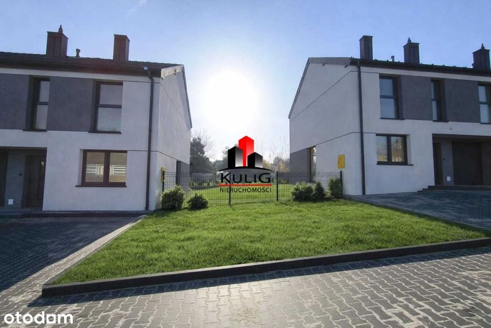 gm.Niepołomice, bliźniak 5 pokoi z garażem, ogród