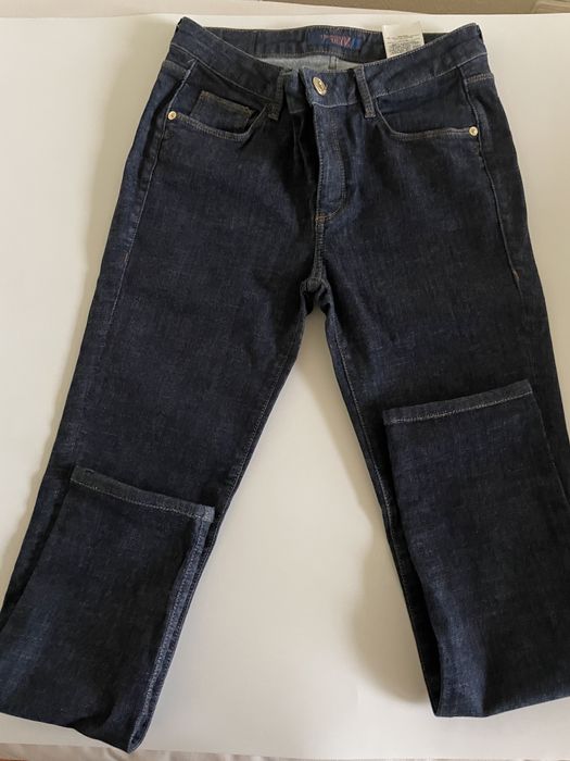 Calças de ganga azul trussardi