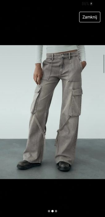 Spodnie cargo zara