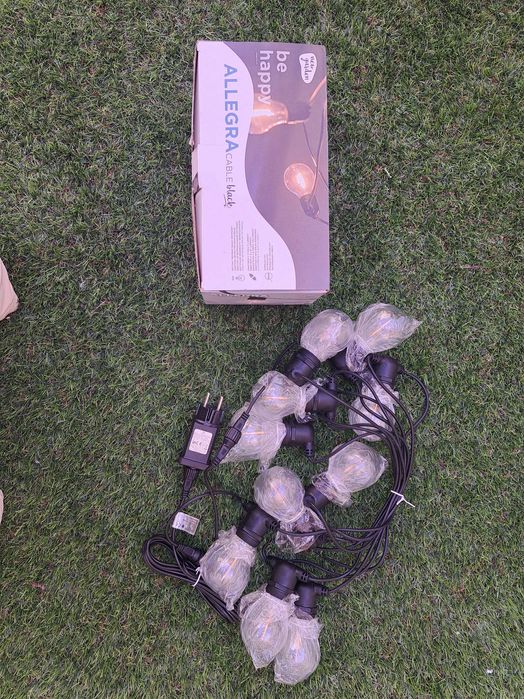 Grinalda exterior Allegra IP44 8m 10l preto