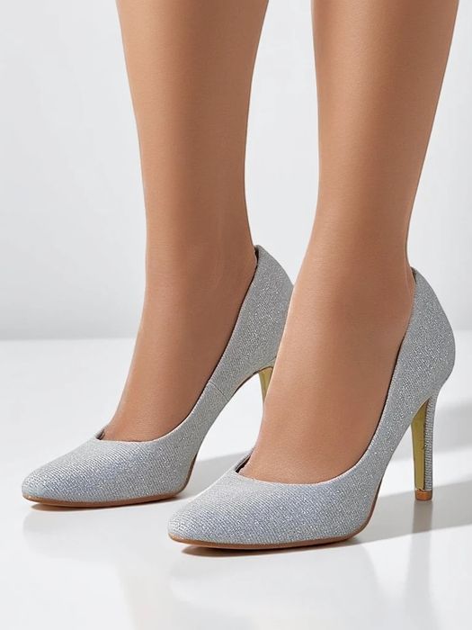 3 KOLORY 36 37 38 czółenka 39 40 41 szpilki nosek szpic brokatowe