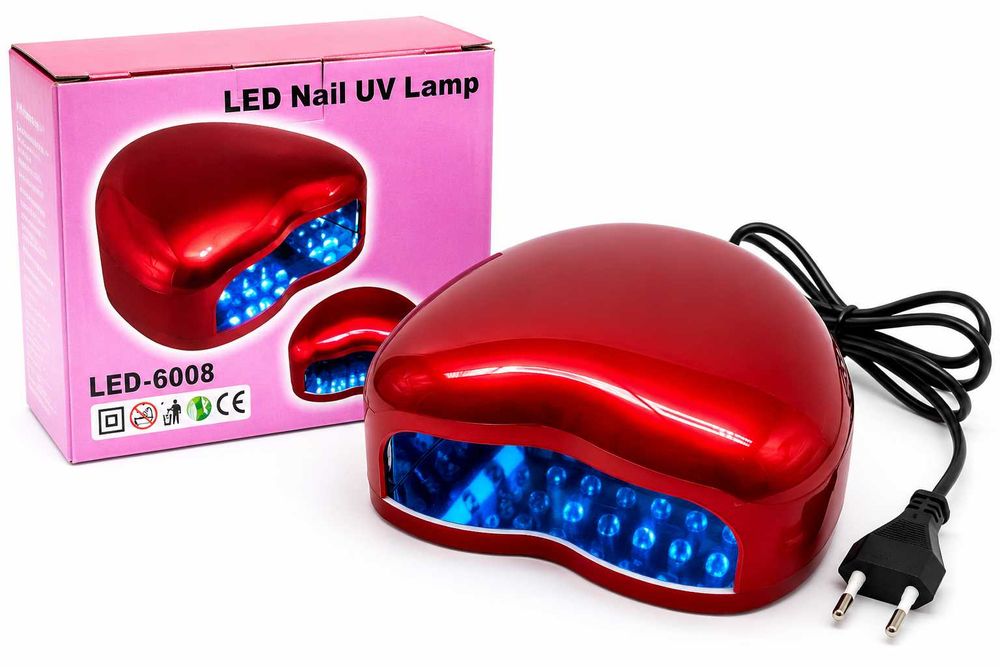 Lampa UV LED Do Paznokci LED-6008 3W Do Hybryd Żeli UV