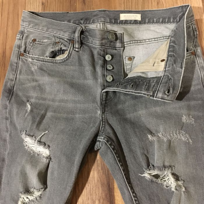 Allsaints 31/30 зауженые джинсы мужские рваные премиум Lee