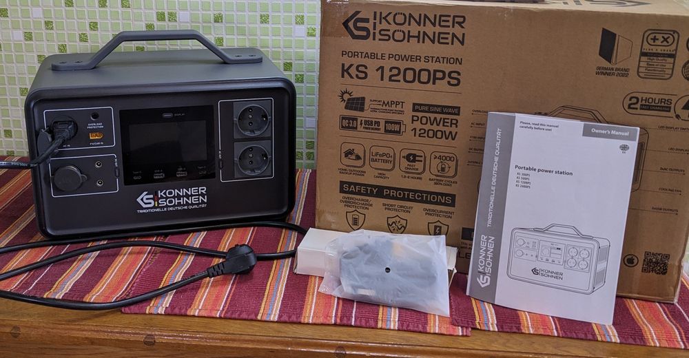 Зарядна станція Könner Söhnen KS1200PS чиста синусоїда Power Delivery