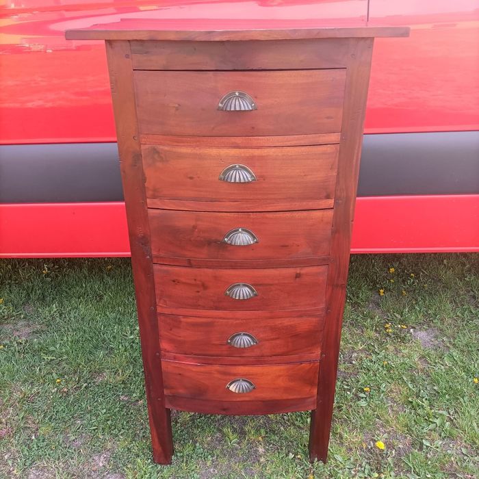 Szafka drewniana słupek z 6 szfuladami