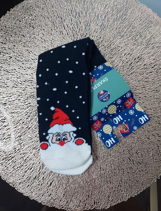 Skarpetki z Mikołajem bawełniane unisex rozmiar uniwersalny Empik