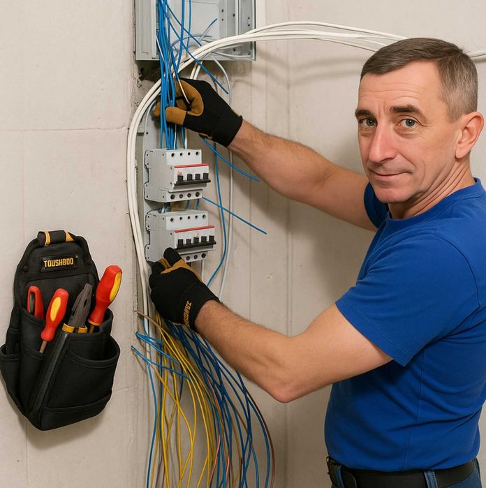 Електрик. Послуги Виклик електрика. Электрик. Заміна, монтаж проводки