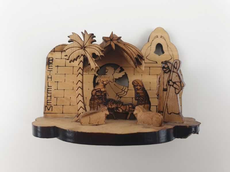 Szopka mini drewniana nowa