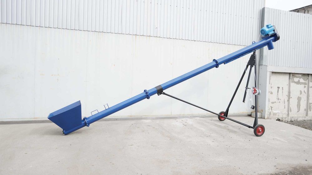 Шнековий навантажувач Ø219мм*8000*380В, швидке завантаження фур!