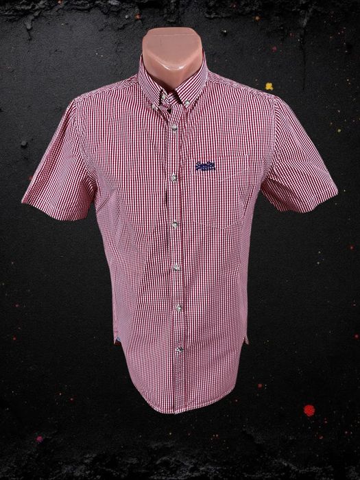 Superdry London Button Down roz. L męska koszula w kratkę
