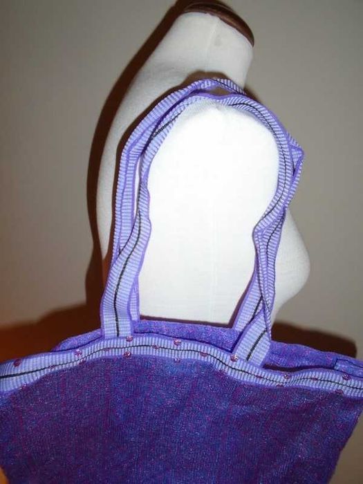 Saco vintage roxo transparente
