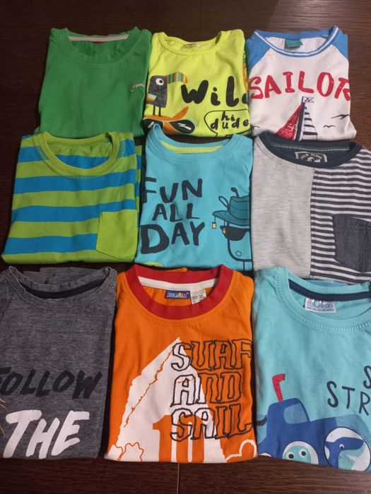 9 koszulek dla chlopca- rozmiar 104