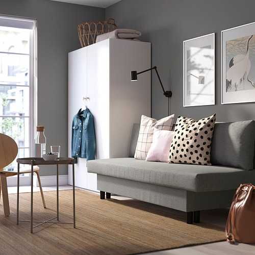 Zadbana szara kanapa rozkładana do spania z IKEA + dowóz