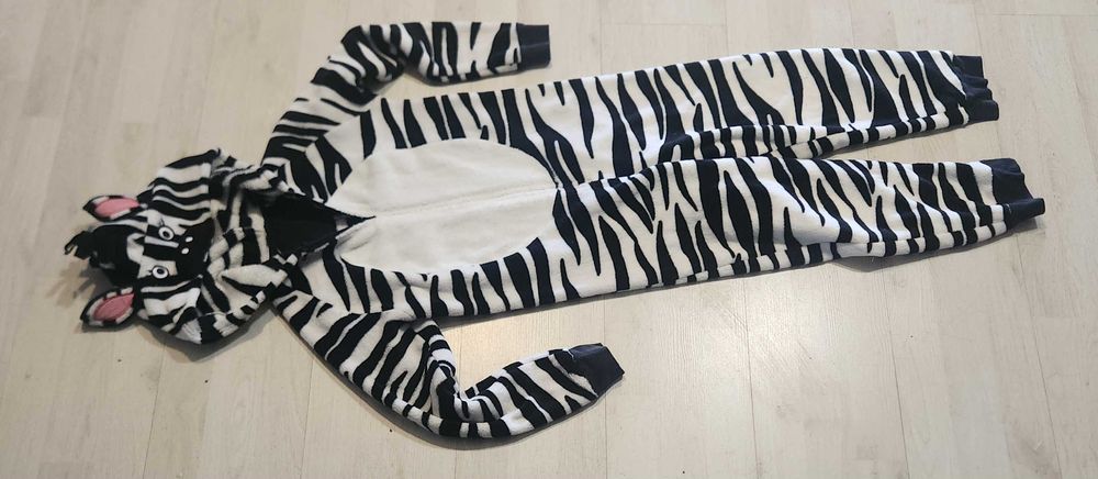 strój zebra zebry kombinezon zoo nr 2521