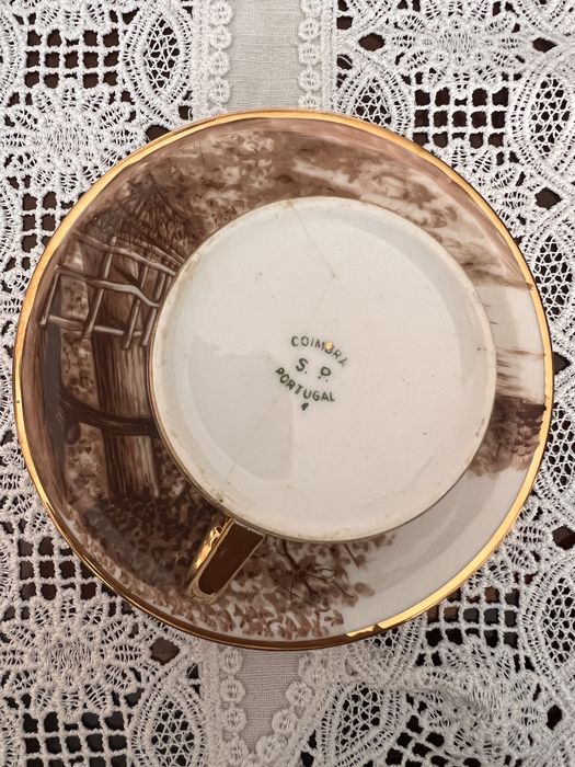 Chávena de café dourada Coimbra