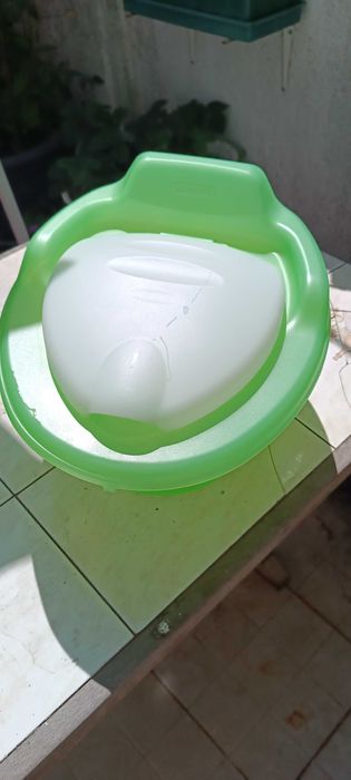 Sanita/ bacio plástico verde e branco